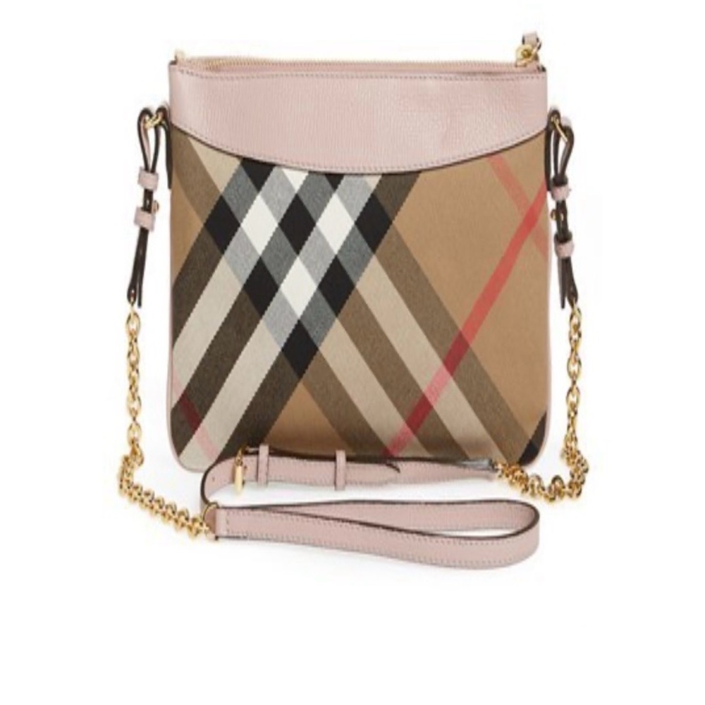 Burberry Peyton Sequin House Check Crossbody Bag - Picture 4 of 5